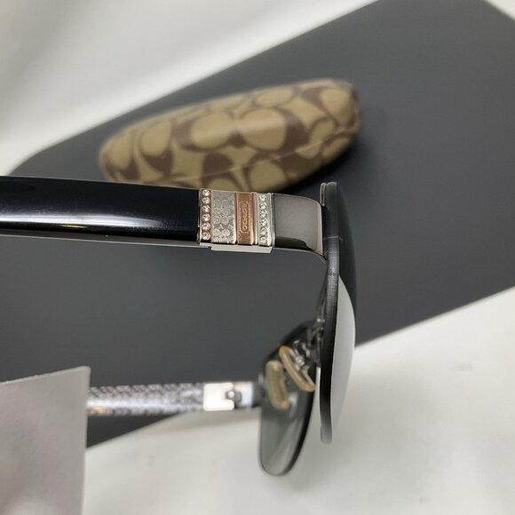 Coach HC7013B Hayley Women’s Designer Sunglasses Dark Silver w/ Case main image 10